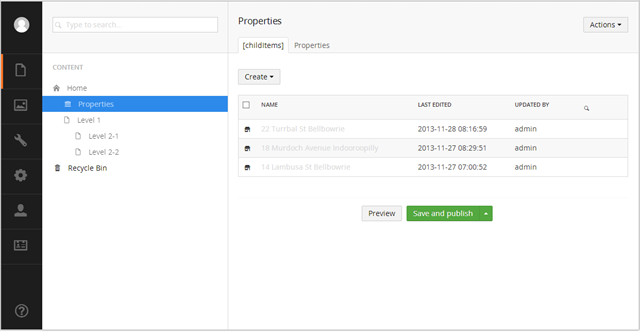 Container Content Type